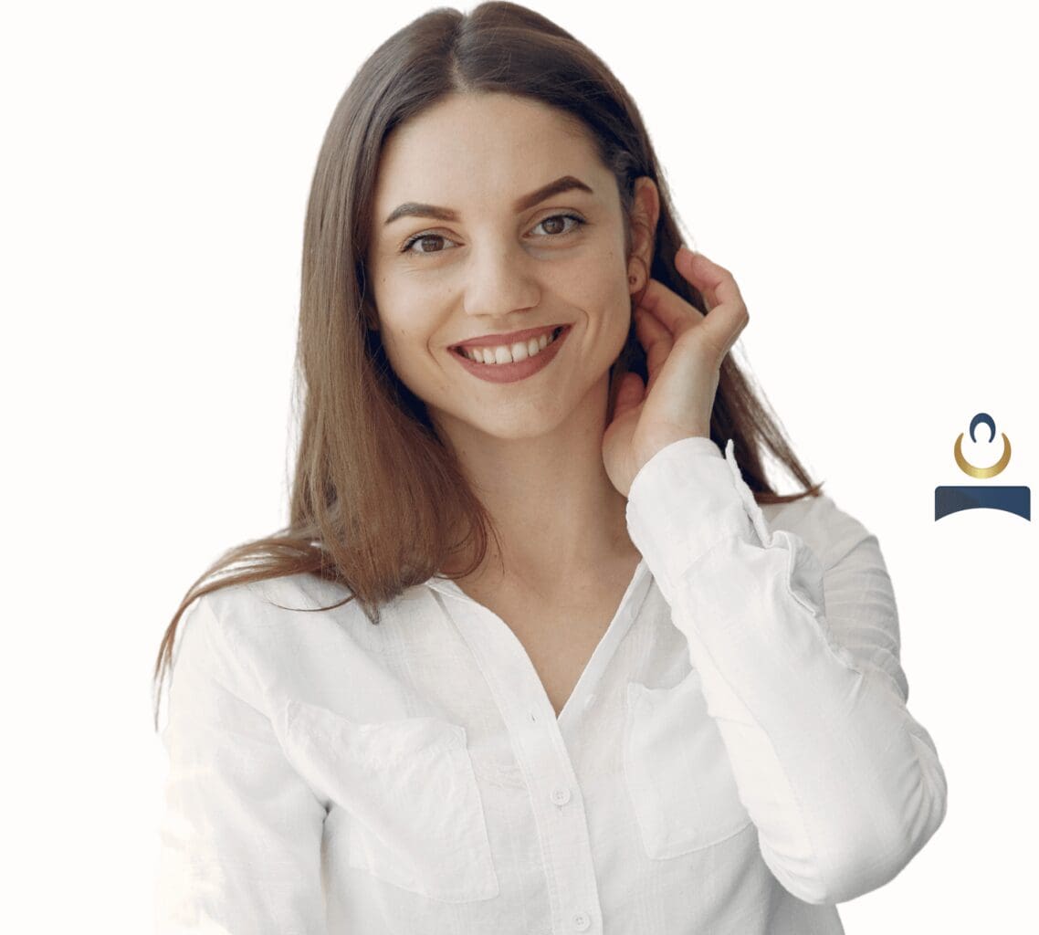 Lady in withe blouse